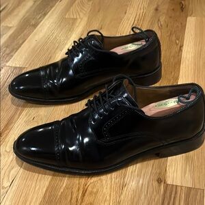 Johnston & Murphy Black Oxford Dress Shoes